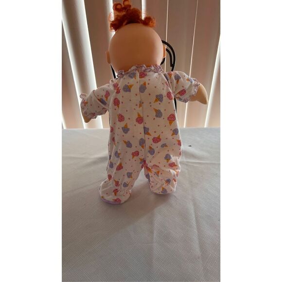 VINTAGE CABBAGE PATCH DOLL RED HAIR GREEN EYES ORIGINAL OUTFIT - Picture 5 of 13
